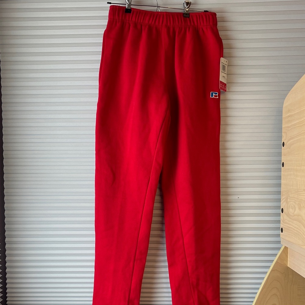 NWT Russell Athletic Child Regular Fit Red Sweatpants